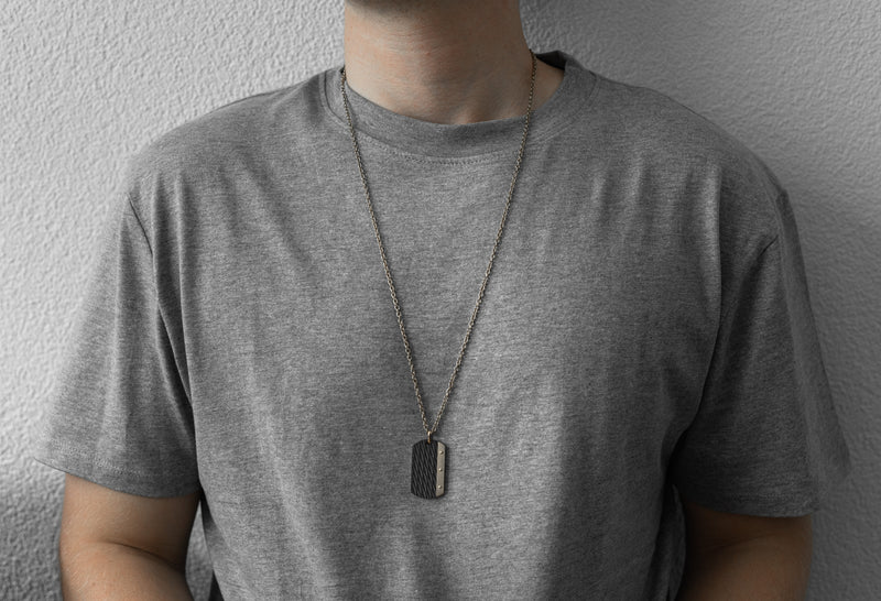 Necklace Dogtag - Dore