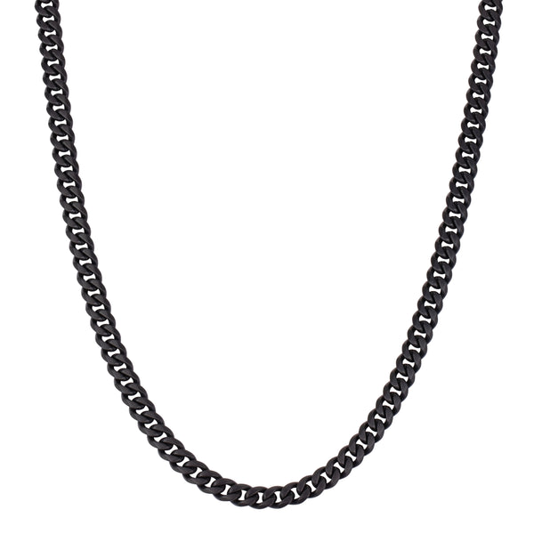 Necklace Gourmette Eight - Noir