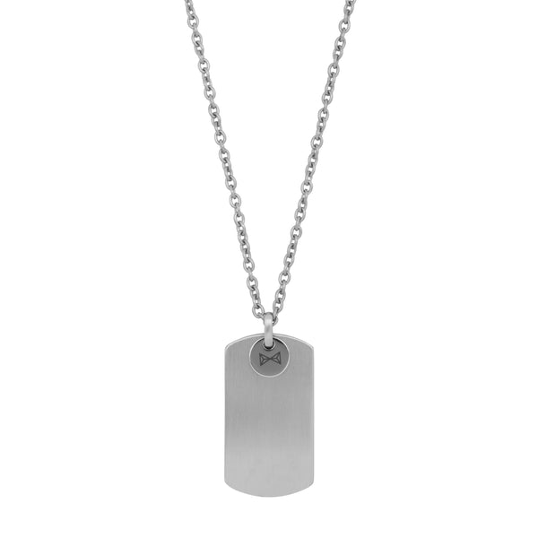 Necklace Dogtag Plate - Inox